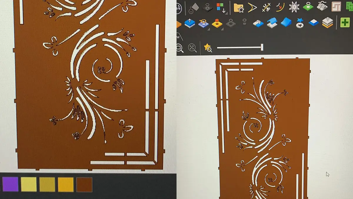 Panouri decorative din metal cu model personalizat și mostre de culoare